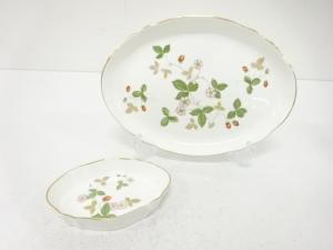 WEDGWOOD　ウェッジウッド　ワイルドストロベリー　オーバルトレイセット　洋食器